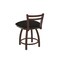 Holland Bar Stool Co 18" Low Back Swivel Vanity Stool, Bronze Finish, Canter Espresso Seat 41118BZ003 - alternate 4